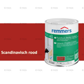Tuinhuis beits Color Scandinavisch Rood, voor Hout, Metaal en Kunststof