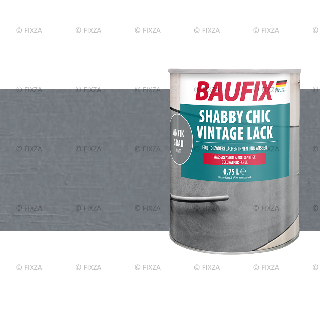 BAUFIX Shabby Chic Vintage lak antiek grijs 0,75 Liter bestellen
