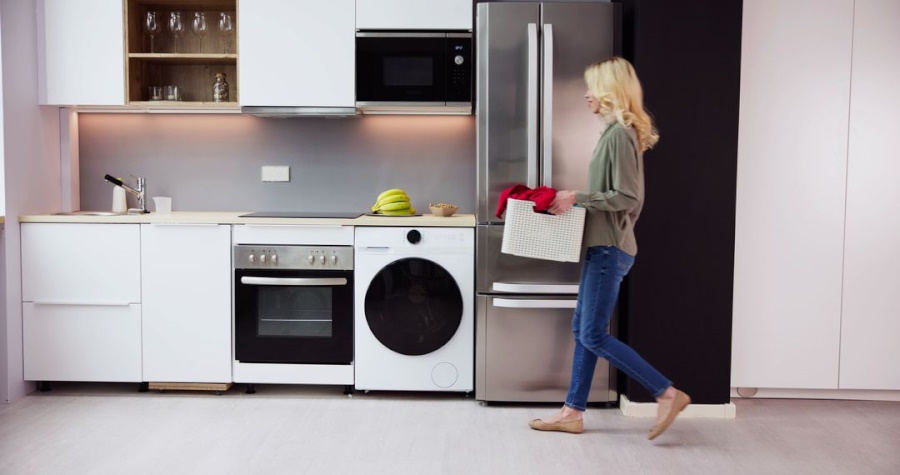 Een antislip vloercoating is ideaal voor de bijkeuken.