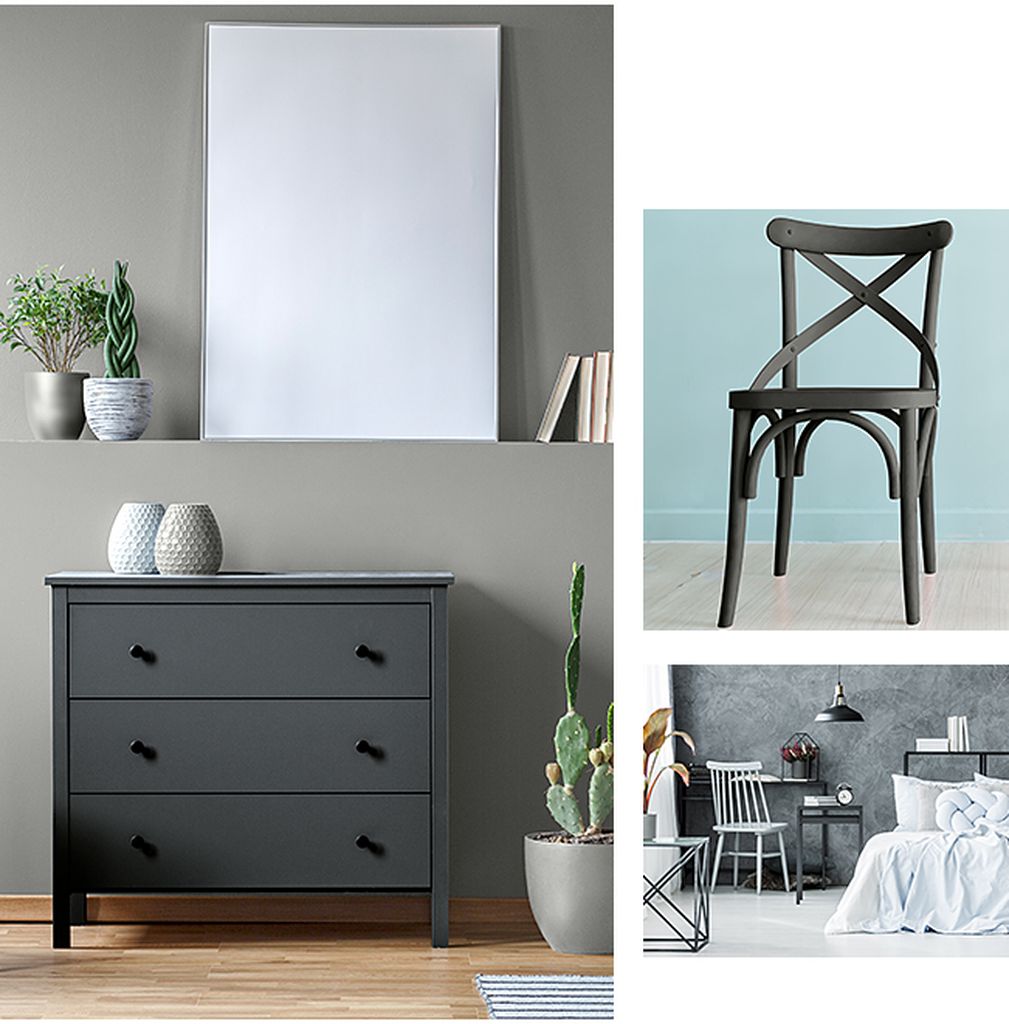 Je meubels verven in antraciet grijze kleur